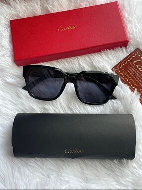 CC  Unisex Black Sunglasses with Dark Lenses